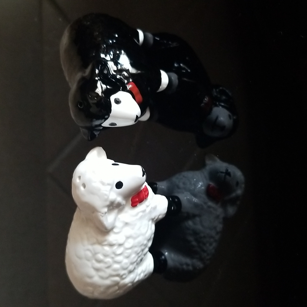Vintage Sheep Salt & Pepper Shakers